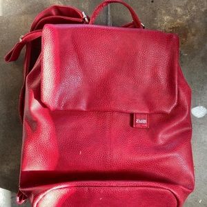 Zwei laptop backpack bright red NWOT adjustable